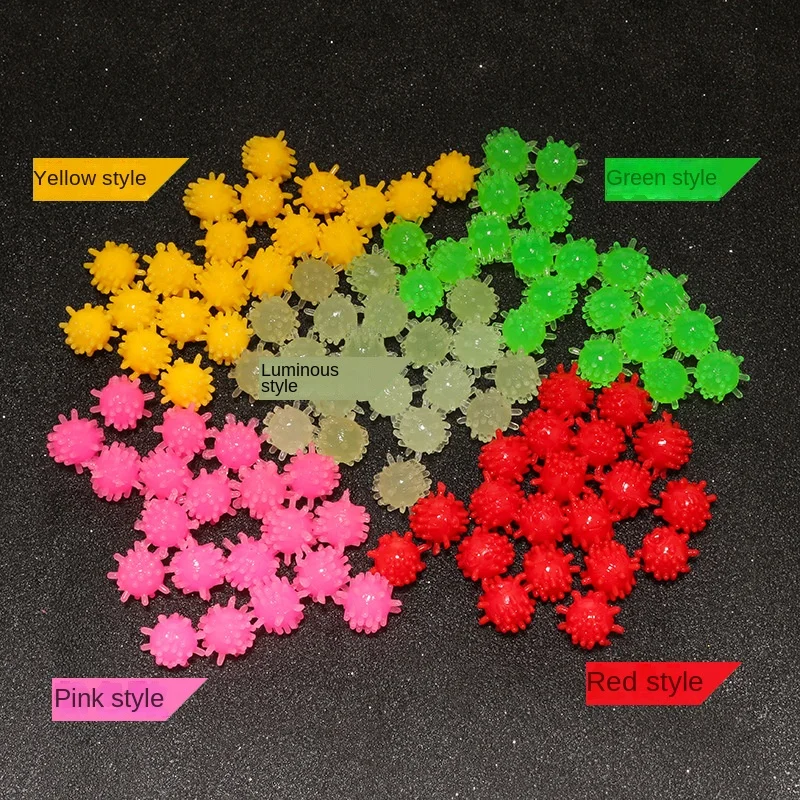 Señuelo de pesca flotante, cebo blando de 100 cuentas de piezas, accesorios de Luya de maíz, productos para aparejos, biónico, Artificial