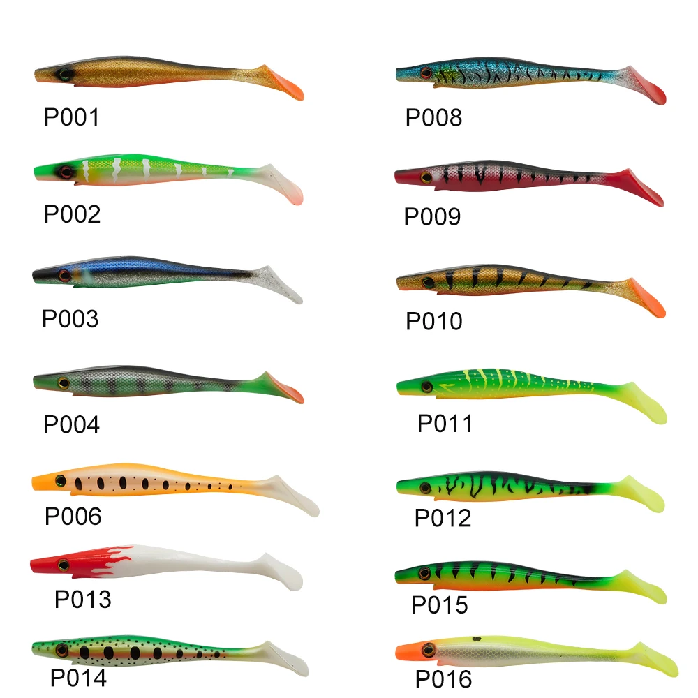ESFISHING señuelos blandos pesca Peche pike Hog Shad 100mm 200mm pesca en el mar cebo de silicona swimbait mar lago isca artificial - imagen 5