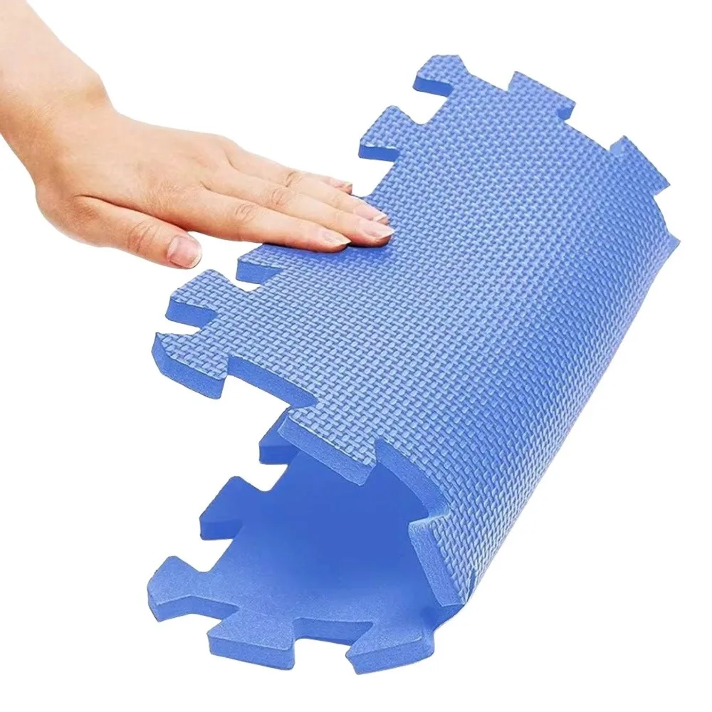 Estera de juego de espuma EVA de fácil limpieza, rompecabezas, azulejo entrelazado, esteras de Yoga, superficie protectora suave, estera de ejercicio para gimnasio