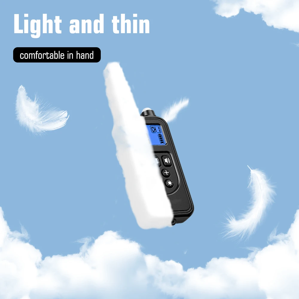 PUPOPAN Collar de choque para perros con control remoto Collar de adiestramiento para perros Collares impermeables recargables con vibración, descarga eléctrica, pitido - imagen 5