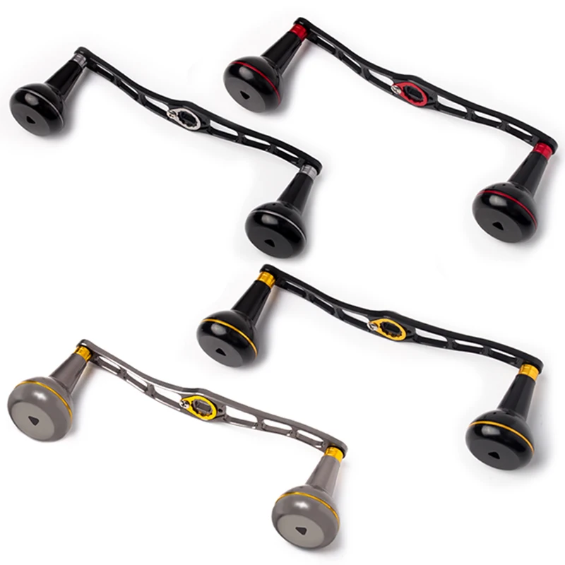 Ruke-mango de carrete de pesca, aleación de aluminio 7075, traje Materail D/S/A, longitud completa, 140130mm, 42,3 g/unidad, agujero 8x5/7x4mm, accesorio DIY, 1 ud. - imagen 3