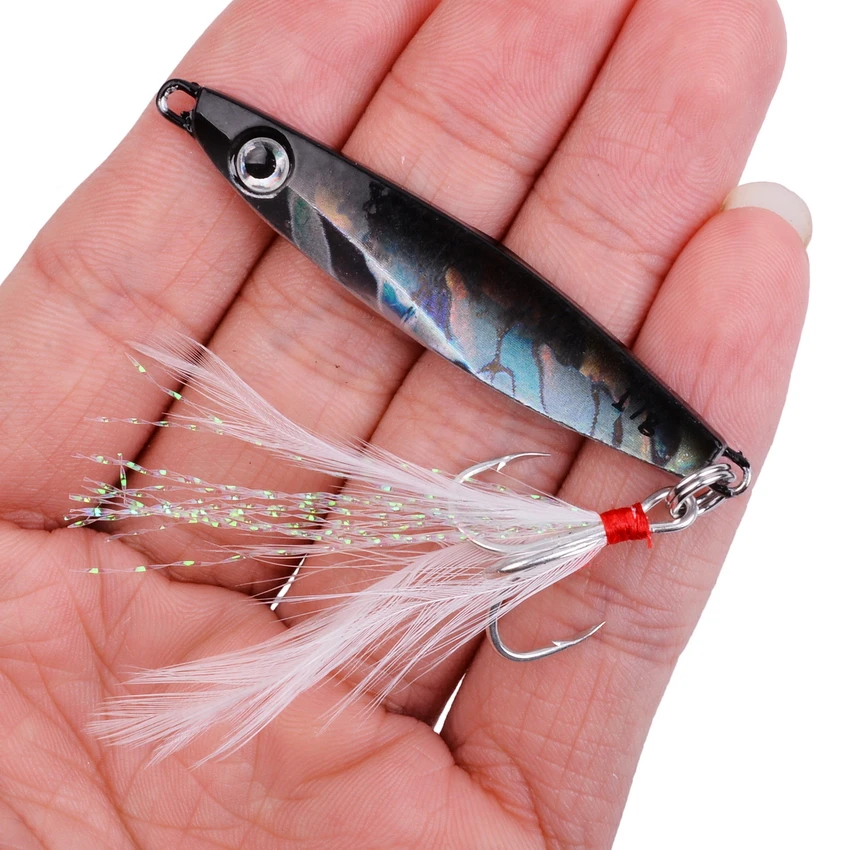 Nuevo 7g 12g 17g 22g 30g 40g Metal fundido Jig cuchara Shore Casting Jigging pescado lubina señuelo de pesca cebo Artificial aparejos de invierno - imagen 5