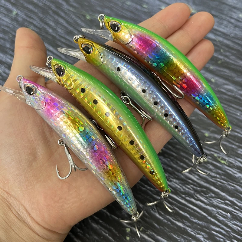 Señuelo de pececillo que se hunde de 90mm y 26g, cebo duro Artificial de fundición larga, Wobblers para lubina, Lucio, Jerkbait, Swimbait, equipo de pesca - imagen 3