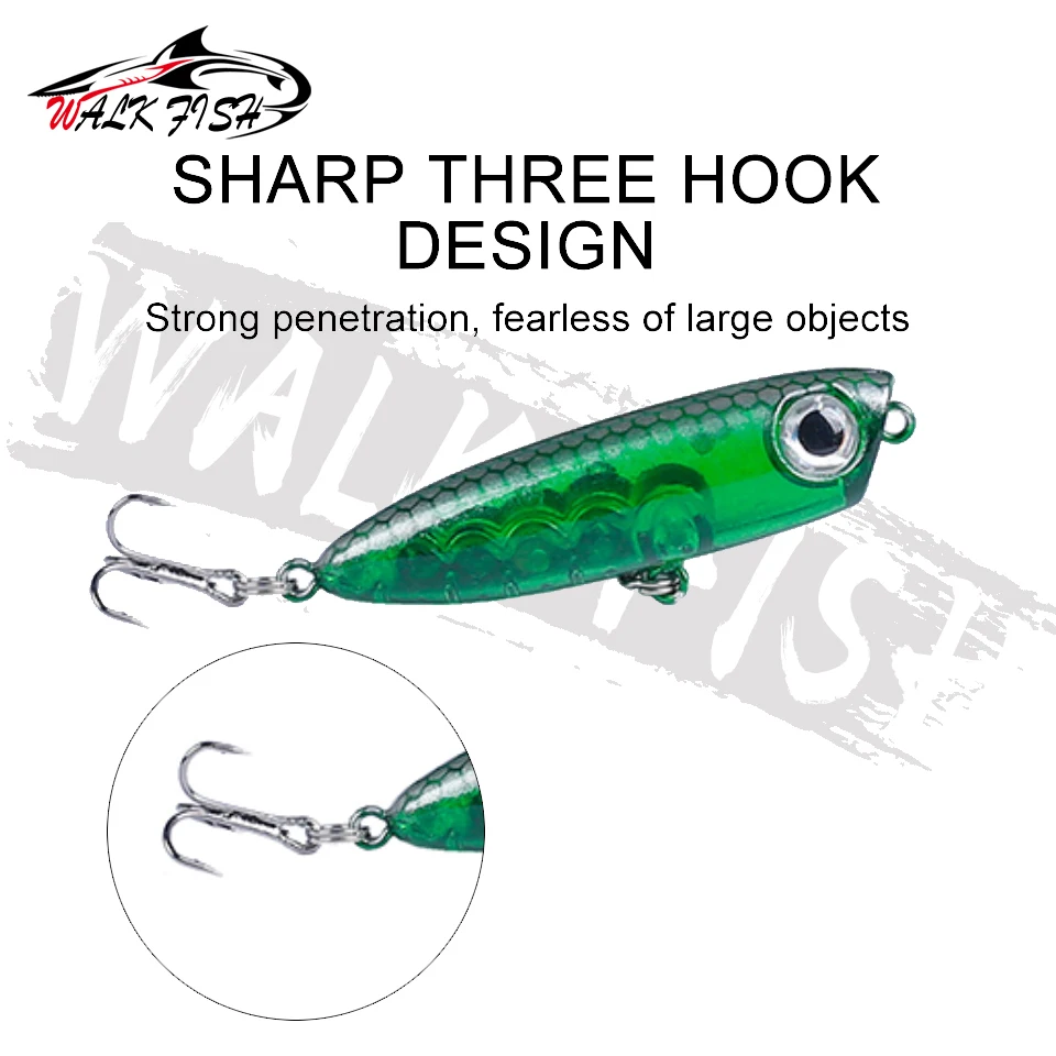 WALK FISH-señuelo de Pesca flotante, cebo duro, Wobbler, 1 piezas, 45mm/3,5g - imagen 5