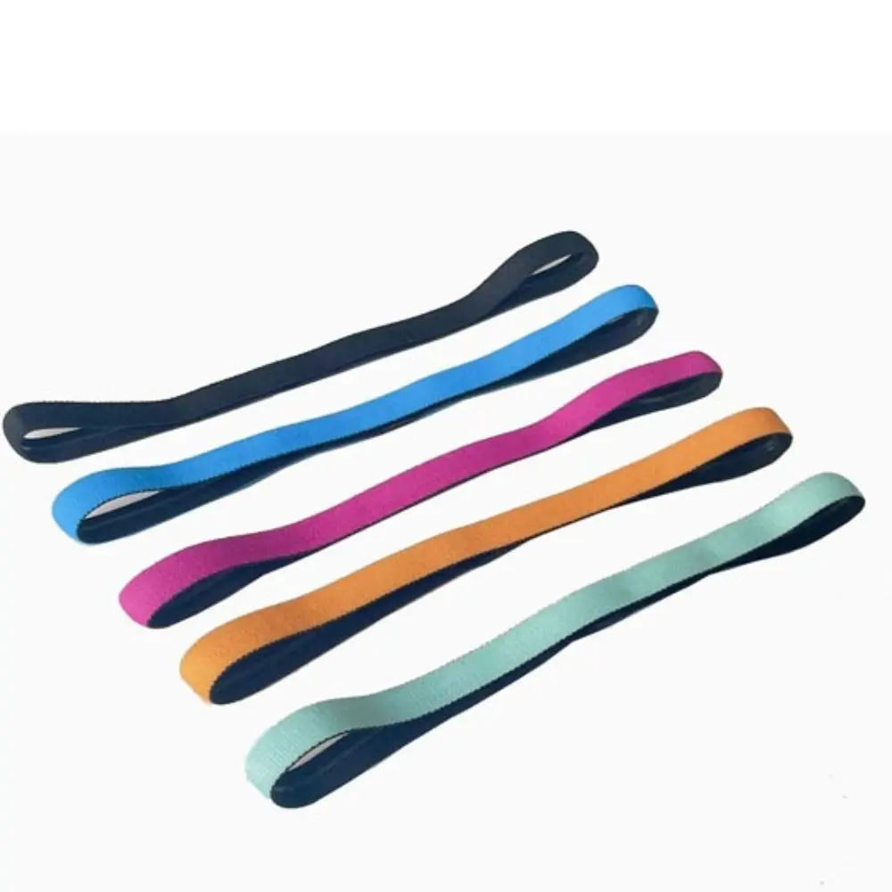 Diadema deportiva para hombre y mujer, banda para el sudor Unisex, para gimnasio, correr, Yoga, bandas para el pelo, banda elástica de silicona antideslizante - imagen 2