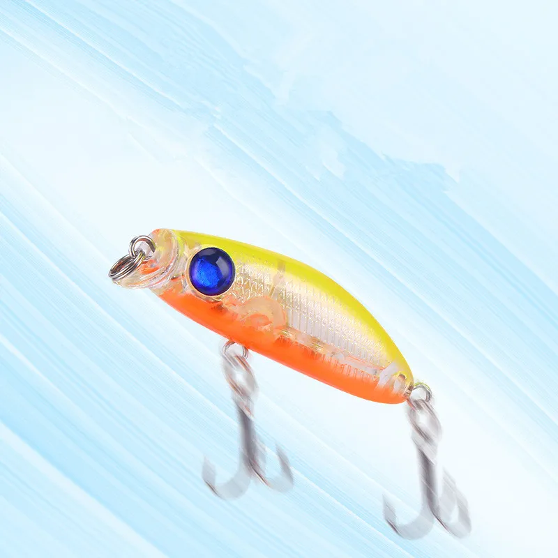 Señuelo de pesca Micro Minnow 3,5 cm 2,7g señuelo Artificial de hundimiento lento cebo duro tablero corto Popper 1 pieza en oferta - imagen 3