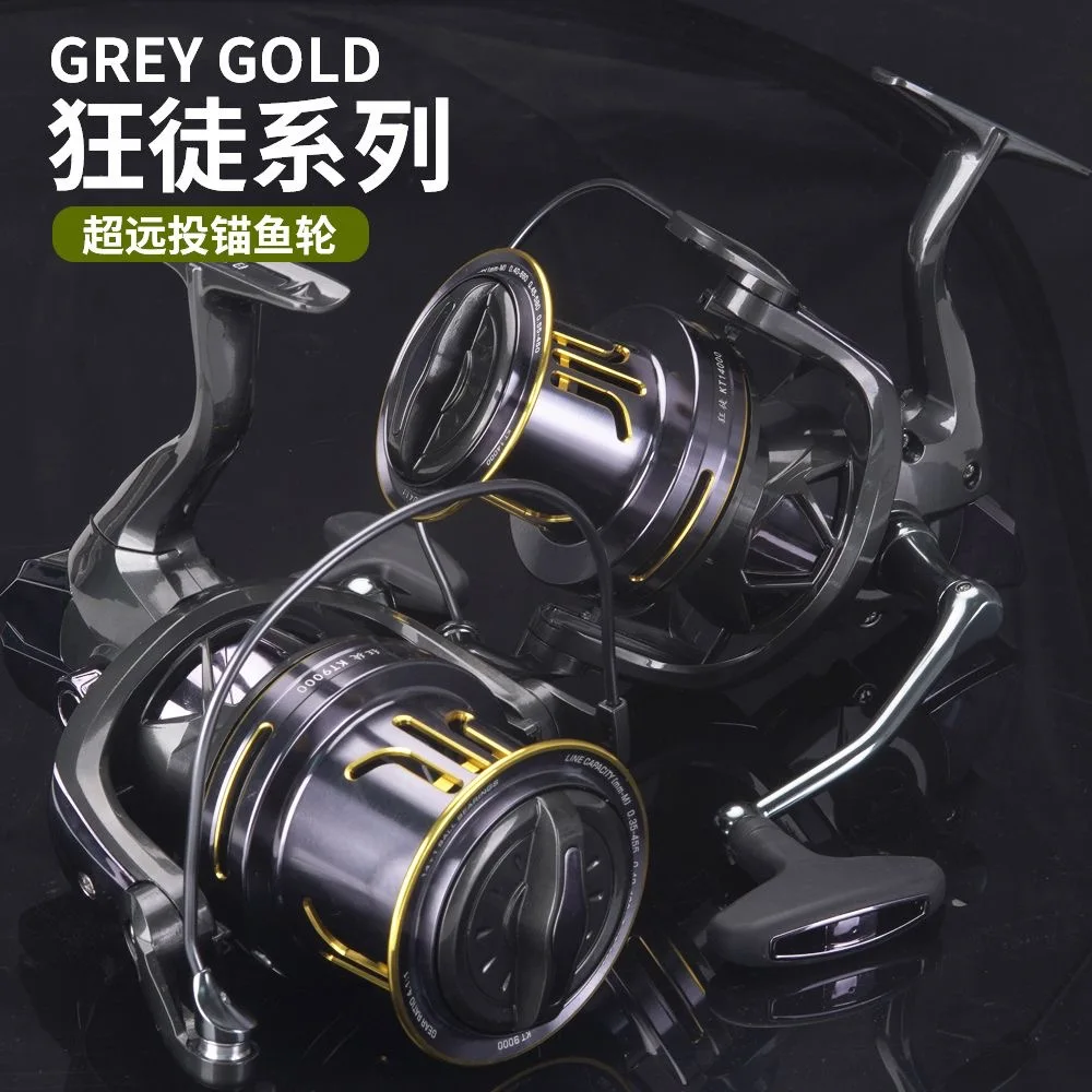 Ghotda 9000-14000 copa de línea oblicua de Metal completo Jigging Trolling tiro largo fundición agua salada Surf gran mar carrete de pesca giratorio - imagen 2
