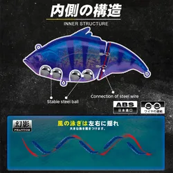 D1 Swimbait Joint sin labios para lucio, wobblers duros artificiales