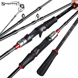 Caña spinning Sougayilang fibra carbono – Mango antideslizante