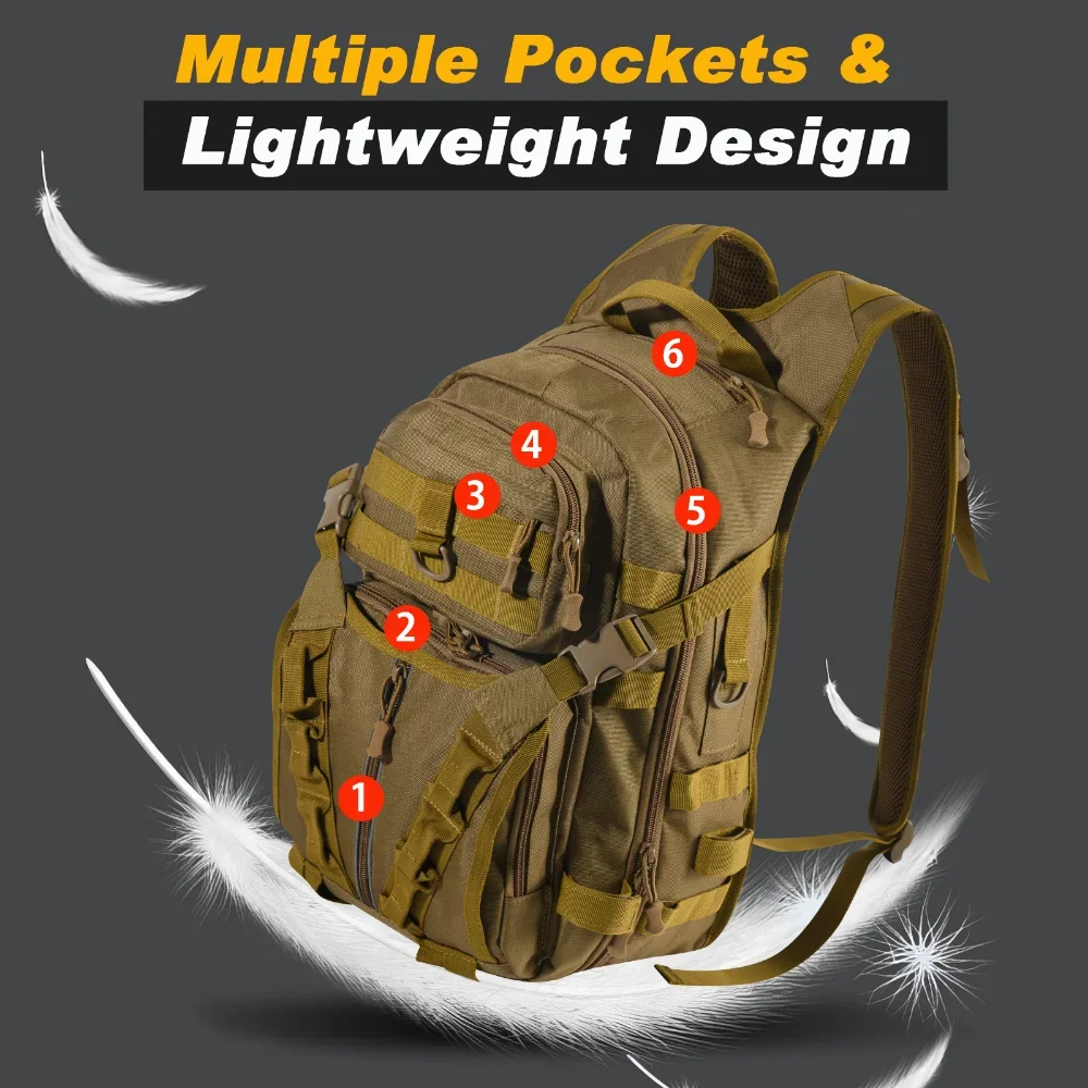 Goture-Bolsa de pesca grande, mochila impermeable resistente al desgaste con soporte para caña, ligera, almacenamiento de equipo de pesca - imagen 3