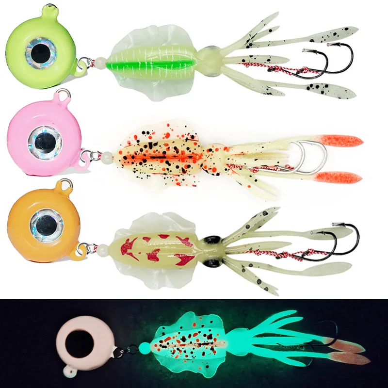 Señuelo Inchiku Jig luminoso de metal para jigging en barco - imagen 5