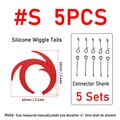 5pcs red S