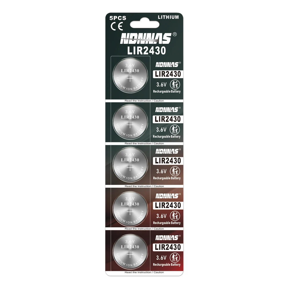 Batería LIR2430 3,6V 60mAh recargable para equipos de pesca - imagen 2