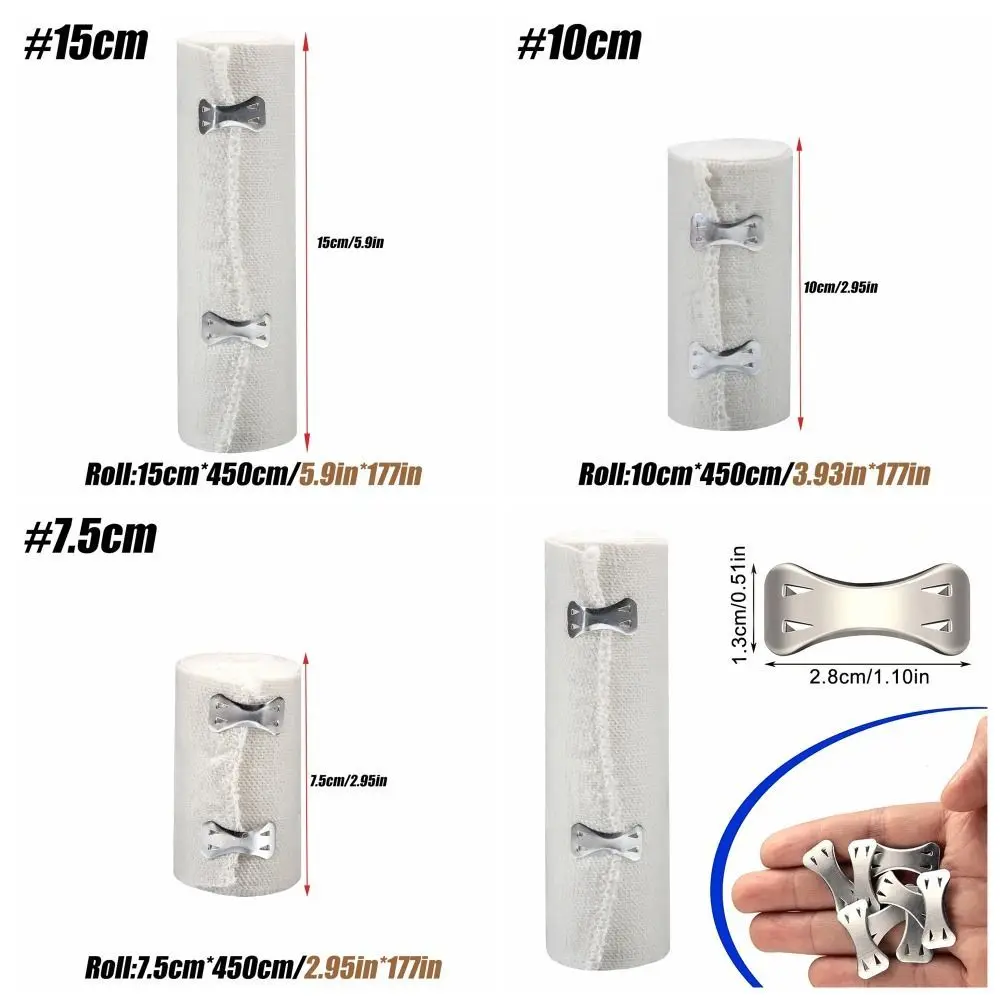 1 rollo de vendaje de Color de piel de 5/7, 5/10/15cm, vendaje de compresión elástico de algodón elástico transpirable, protección deportiva fija - imagen 4