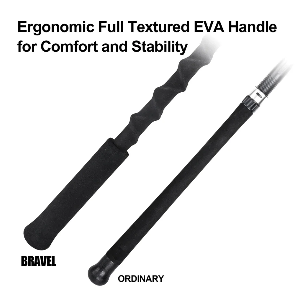 Goture 4 piezas Bravel Surf de agua salada caña giratoria mar caña de pescar de fundición larga 2,7 m 3,0 m 3,3 m 3,6 m M MH potencia acción rápida - imagen 4