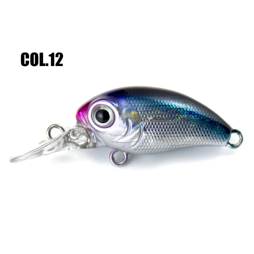 Countbass Crankbait 32mm 1-17/64" 3,2g 7/64 oz. Buceo 1m 3', cebos de pesca de salmón que se hunden, señuelos de pescador Wobblers