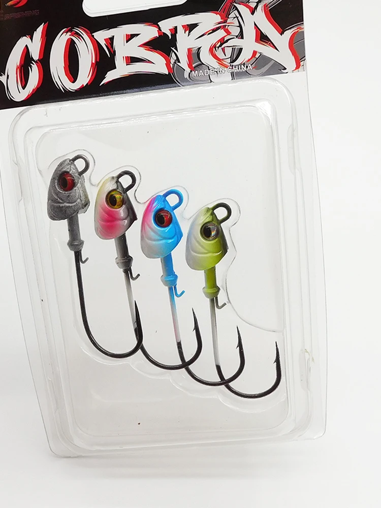 Anzuelos de pesca con cabeza de anzuelo de Color de alta calidad 2/0 14g con faldas - imagen 3