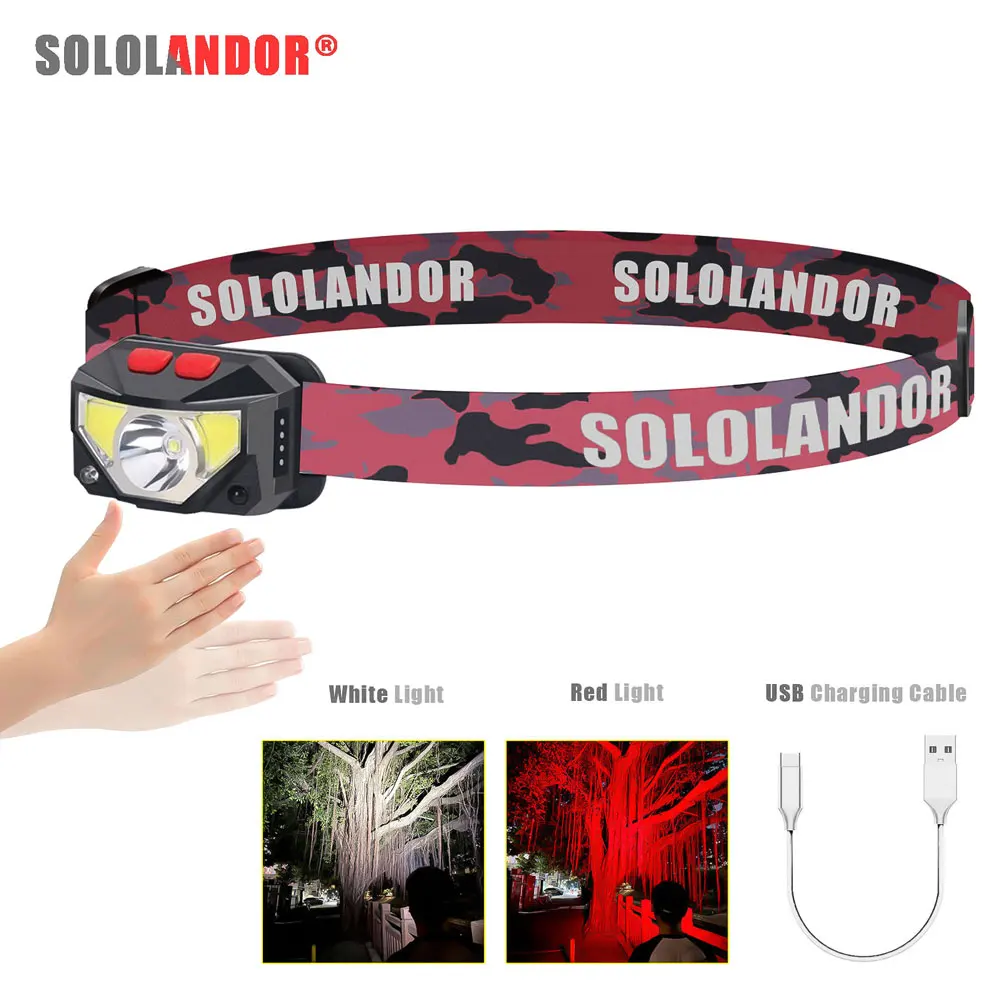 Linterna frontal LED recargable pesca – alta autonomía - imagen 4