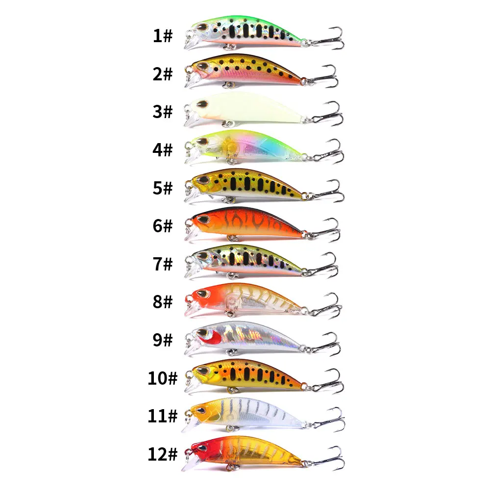 Jerkbait minnow hundido negro 5,8 cm 4,9 g - imagen 4