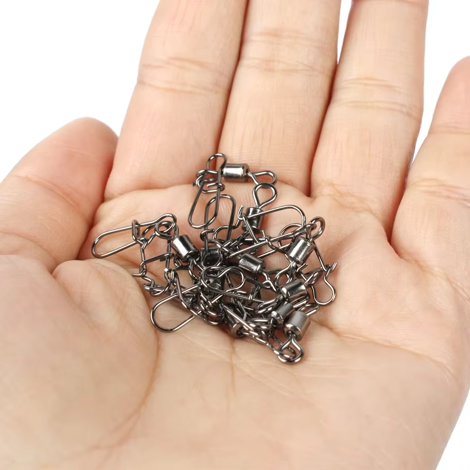 3/0 # 2/0 # 1/0 # 1 # -14 # Conector de pesca de acero inoxidable, rodamiento de Pin, pasadores giratorios, accesorios de aparejos de pesca con caja - imagen 5