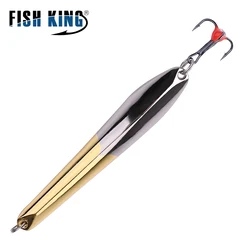 FISH KING Plantilla Vertical Spoon – Señuelo para Lucio con anzuelo triple