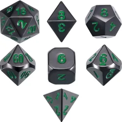 Nuevo juego de dados de Metal D4 D6 D8 D10 D12 D20 dados poliédricos Multicolor dados de esquina afilados para D & d DND