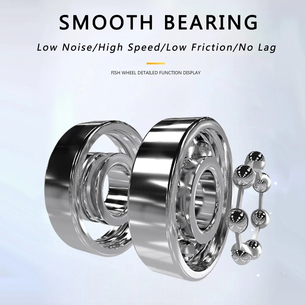 Goture Qunhai-carrete de pesca giratorio Serie 2000-5000, arrastre máximo 7/8Kg 5,2: 1, rodamientos 13BB, herramienta de pesca en agua dulce y salada - imagen 5