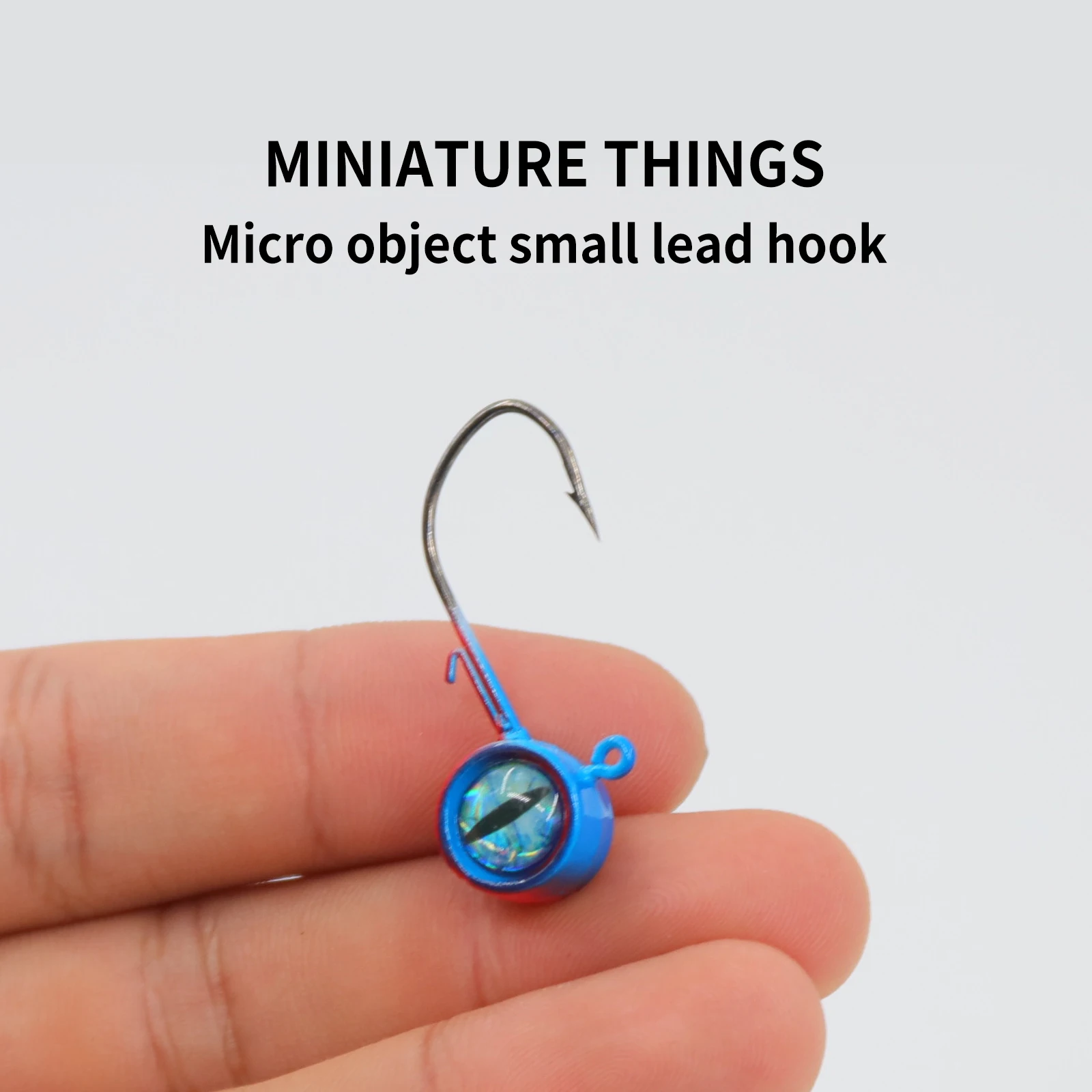 Gancho de cabeza microjig de 9 KM con ojos 3,5 g ~ 10 g para cebo blando, para agua salada y agua dulce 40 piezas - imagen 4