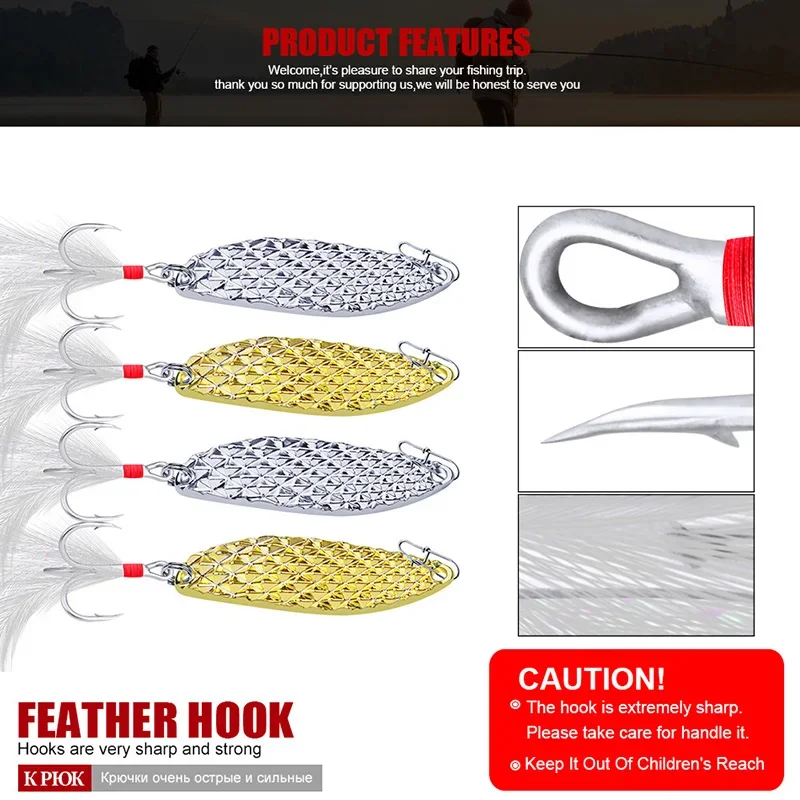 Señuelo de pesca con cuchara giratoria de Metal, 1 unidad, 7g, 10g, 15g, lentejuelas con ruido, Paillette, cuchara, trucha, cebo Artificial, lentejuelas, aparejos de invierno - imagen 3