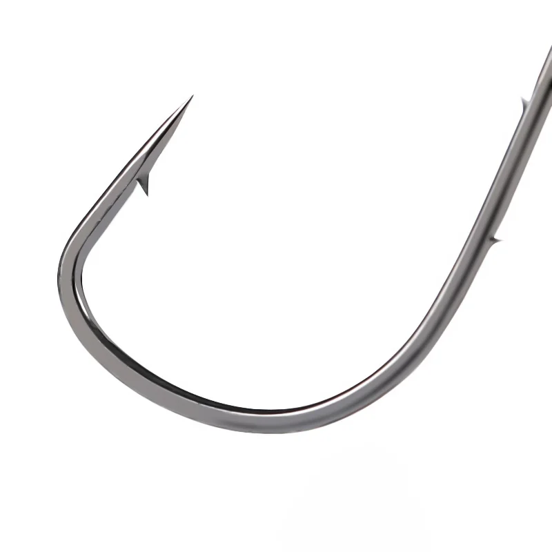 Gancho de ángulo recto de 100 piezas, alambre para atar moscas de 90 grados, agua salada, agua dulce, mango espinoso, espinas, Barbe - imagen 3