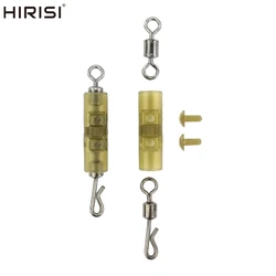 Hirisi-accesorios de pesca de carpa, conector giratorio de cambio rápido, accesorios de aparejos de pesca gruesos, 10 piezas