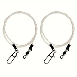 12 líderes de pesca de fluorocarbono, equipados con 360 de alta velocidad °   Giratorios giratorios para pesca en agua salada y agua dulce para Lucio