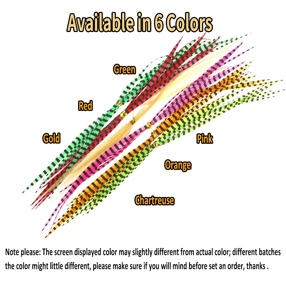 Wifreo 50 falda de pesca de silicona, anzuelo de asistencia, cabeza de plantilla, anzuelo de pesca de agua salada, señuelo, falda, remolques, Spinnerbait integrado, Buzzbait - imagen 4