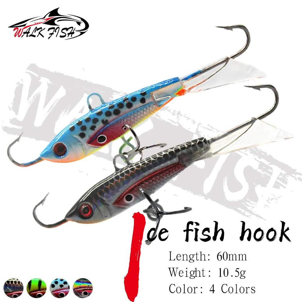 WALK FISH Señuelo de Hielo para Lubina Invierno – Metal Equilibrado