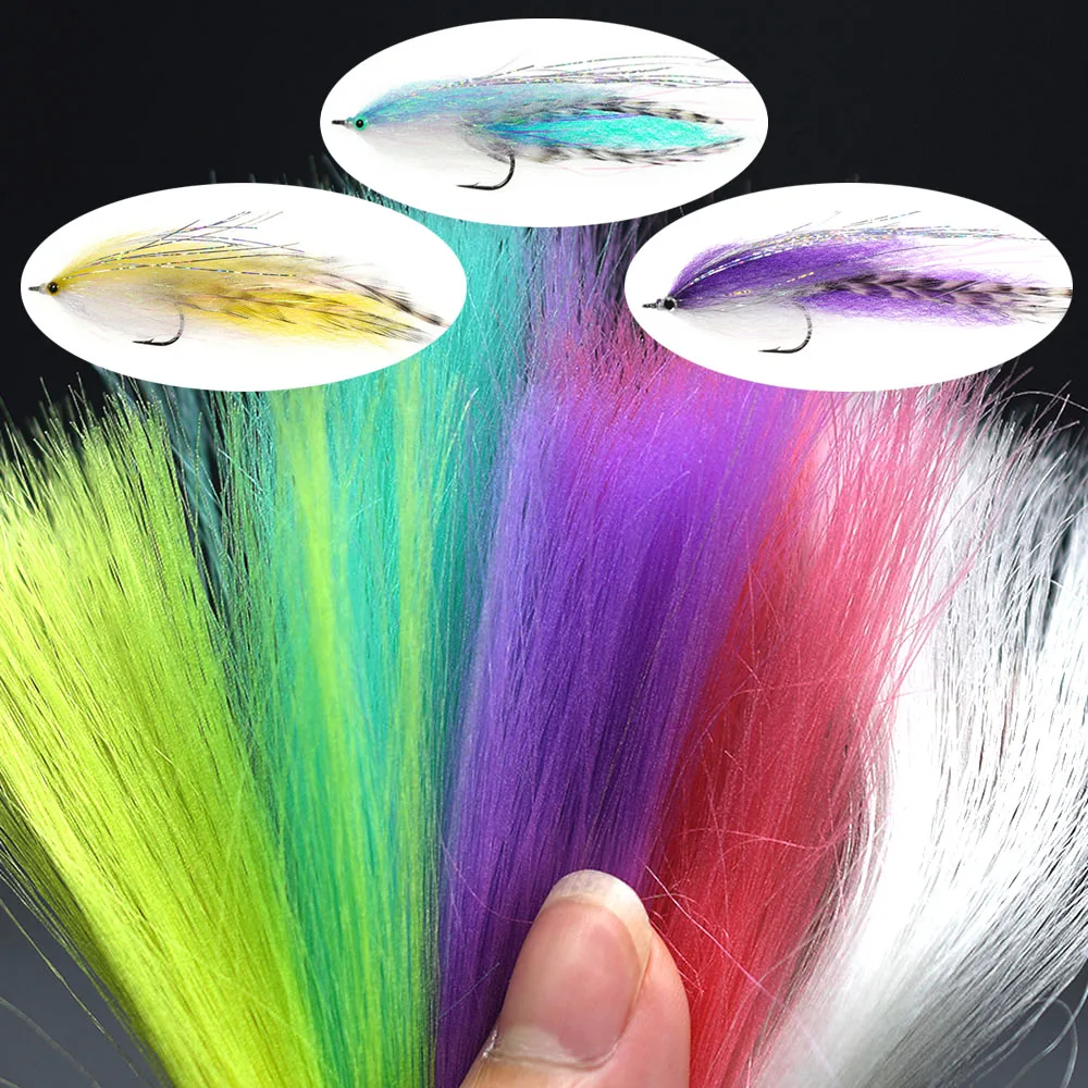 5 colores surtidos fluorescentes UV Flashabou oropel Flash Crystal Flash pesca con mosca atado materiales - imagen 3