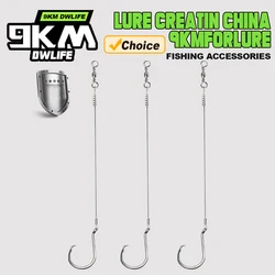 Juego de aparejos de pesca, 25 uds., anzuelo circular para aparejos de agua salada con líder para bagre