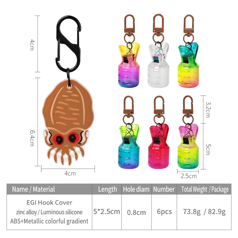 Protectores Egi Webfoot para pesca de calamar - imagen 4