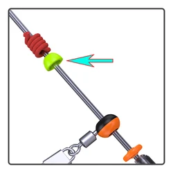 Cuentas anticolisión flotantes ABS – Protección hemisférica para pesca
