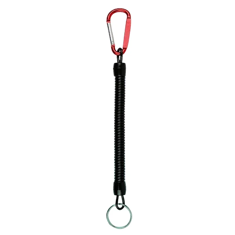 Protector de caña de pescar en espiral, cuerda de 16cm, cuerda elástica, herramienta de aparejos de pesca, evita que la caña se pierde - imagen 5