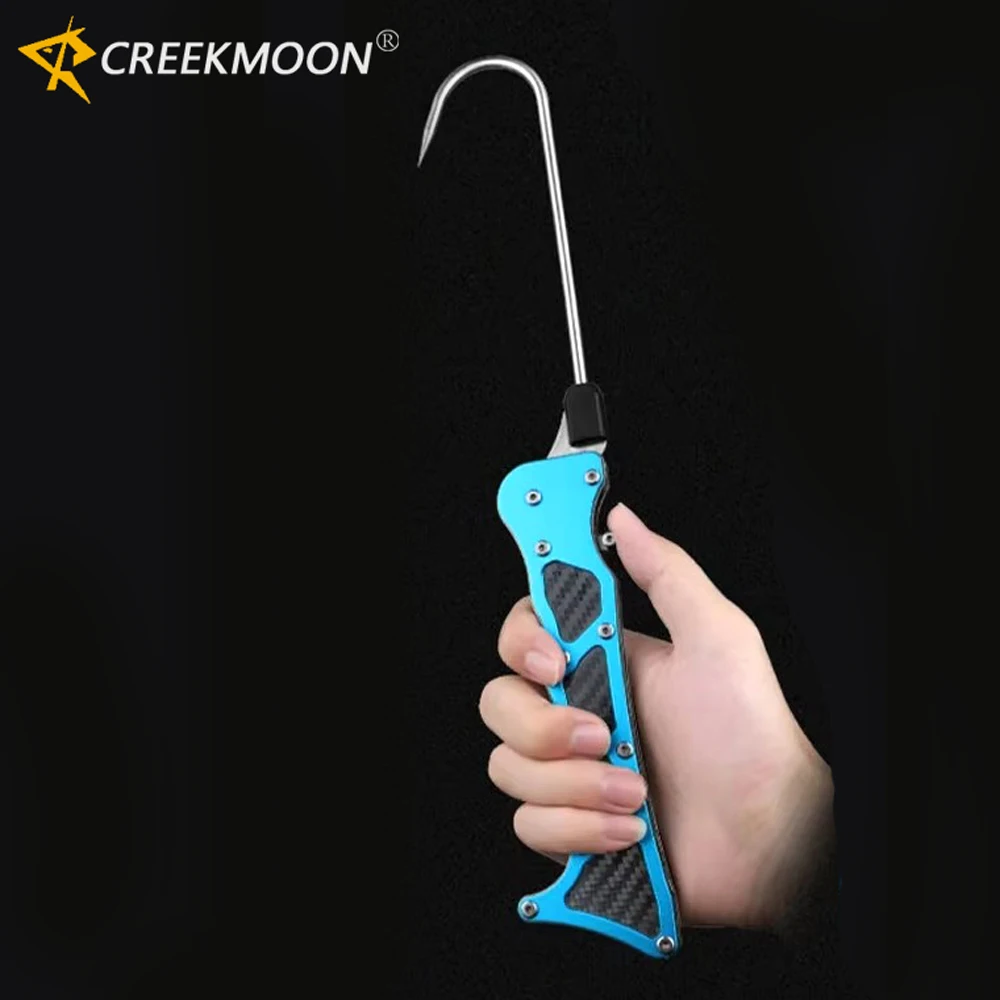 Pinza para Peces Plegable para Exteriores, Telescópica y Portátil, de Acero Inoxidable, con Gancho para Labios, Accesorio de Pesca T4 - imagen 2