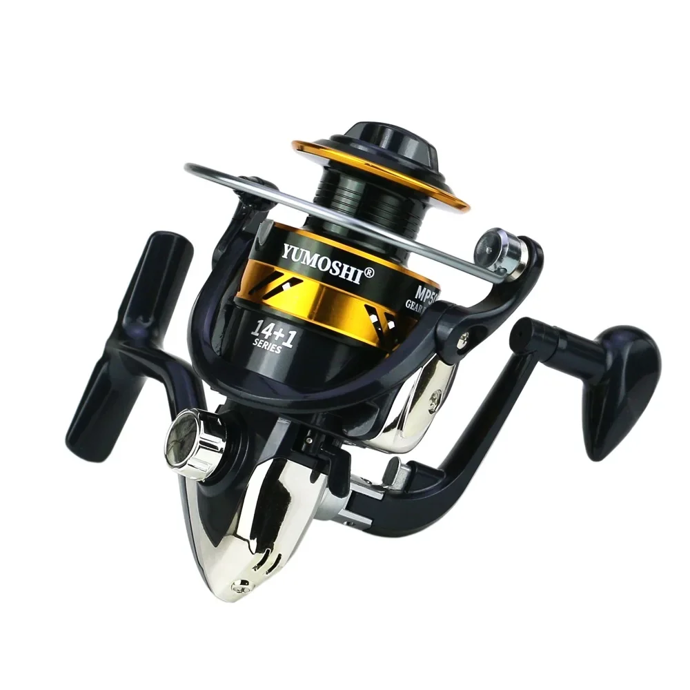 BAKAWA-carrete de pesca duradero, alimentador de pesca de carpa superfuerte y suave, rueda giratoria, mano izquierda/derecha, serie MP 1000 a 7000, nuevo - imagen 2