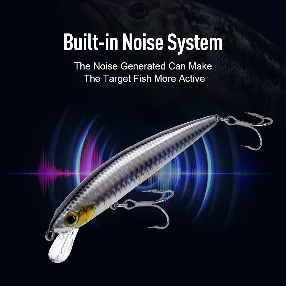 KINGDOM SP sombra colgante Minnow 6,5g 9g 14g 14,2g señuelo de pesca Artificial Jerkbait Wobblers Bass Pike Swimbait Señuelos de Pesca - imagen 3