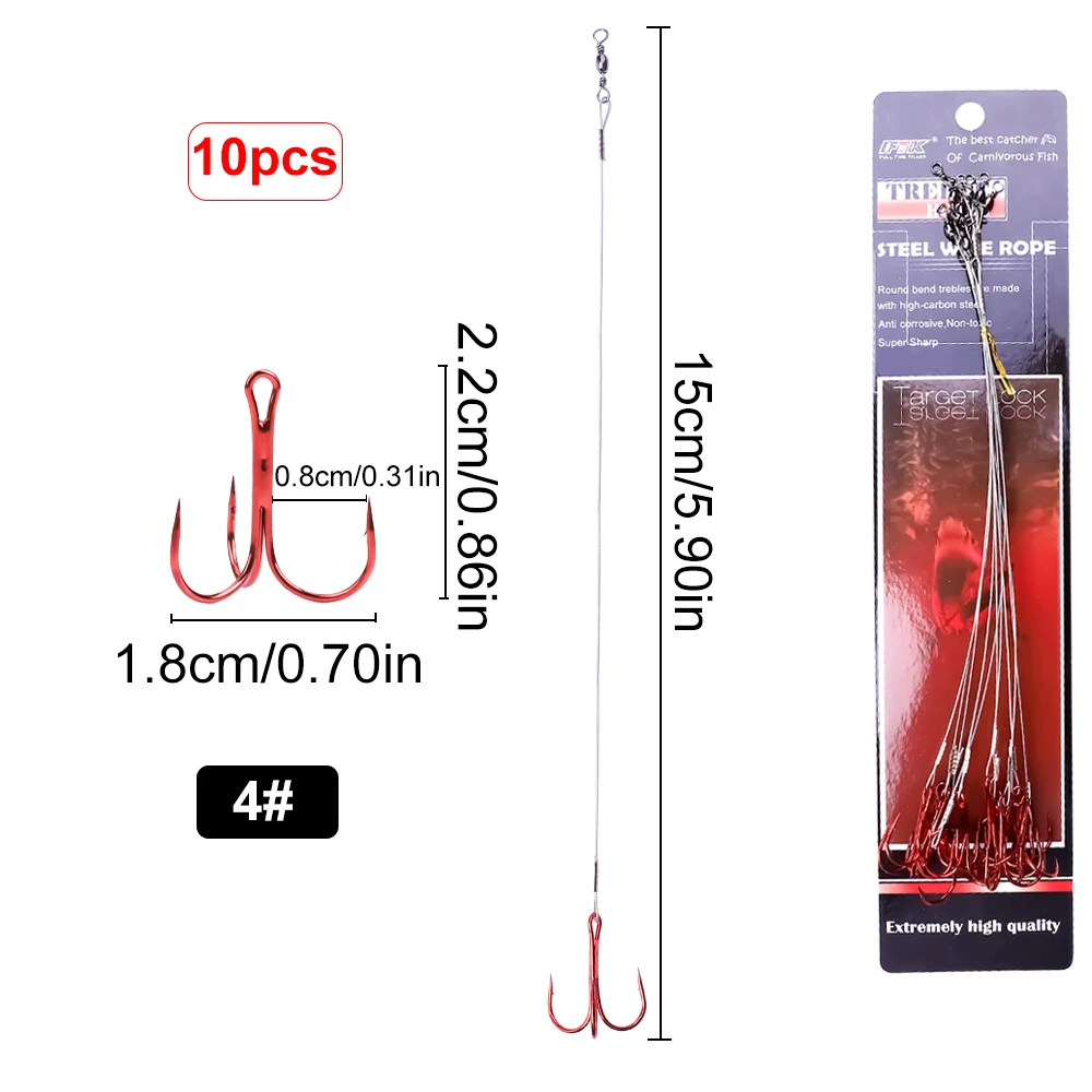 4 hook 20cm  10pcs