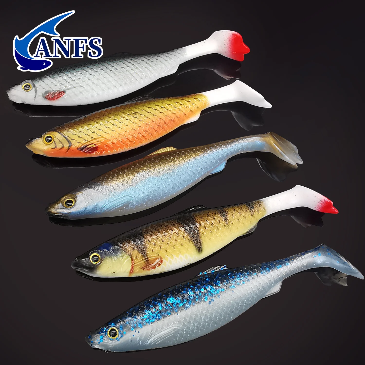 Señuelo Swimbait 3D ANFS de silicona – Ideal para agua dulce y salada - imagen 2
