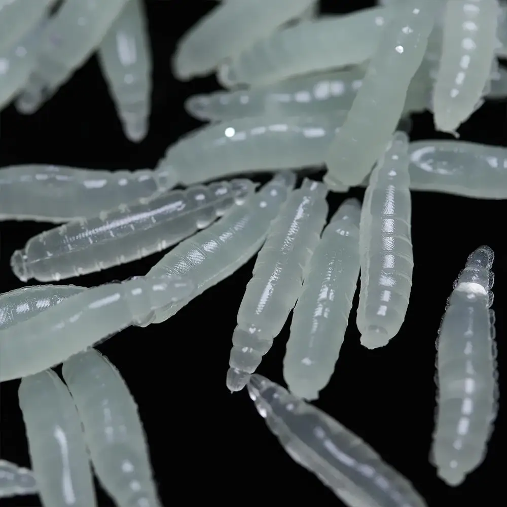 50 Uds. De silicona caliente, excelente dureza, cebo de pesca con gusanos, señuelos blandos biónicos, cebo de camino asiático, aparejos con forma de gusanos - imagen 5