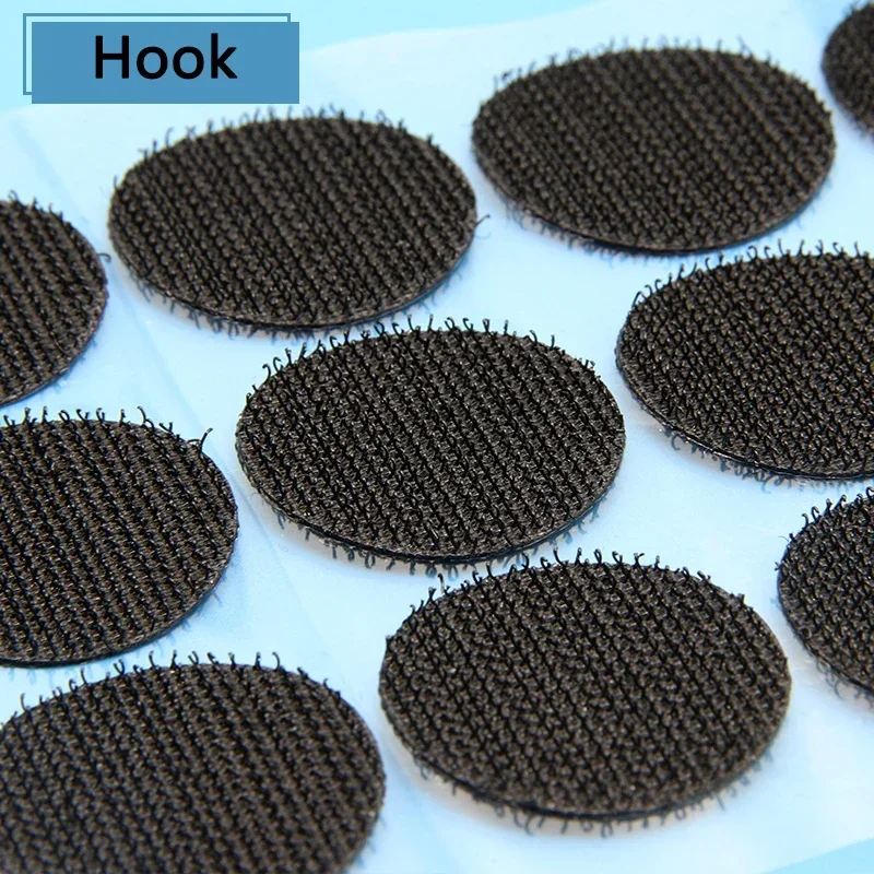 Cinta de sujeción autoadhesiva con puntos, 10/15/20/25/30mm, cinta adhesiva de puntos, gancho redondo, cinta para pechos, pegamento fuerte, blanco y negro - imagen 2