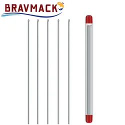 Agujas de enganche de lombriz de tierra rápida, herramientas de pesca con aguja de Gas hueca, perforadora de aguja de cebo sin escape, 5/10 Uds.