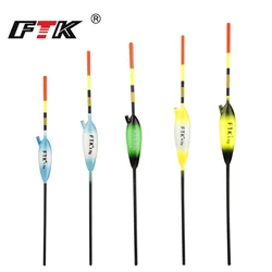 FTK-Kit de flotador Bobber antideslizante para pesca, boyas verticales de 18,3-24,2 cm, 7,2-9,5 pulgadas, flotadores antideslizantes de madera de Balsa, Bobbers para tipo panfish, 5 uds.