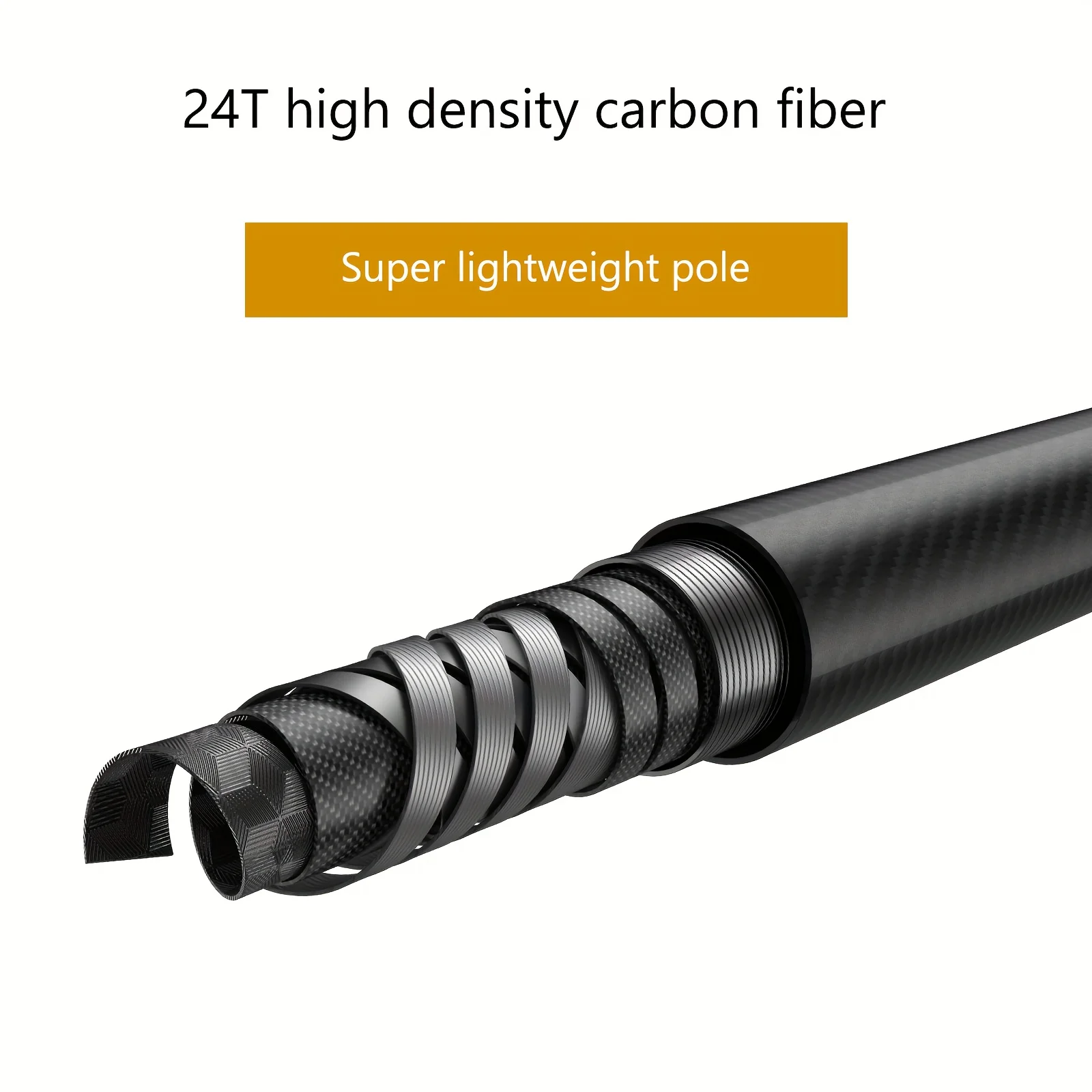 Goture Caña Telescópica Ultraligera Fibra Carbono 24T – Agua Dulce