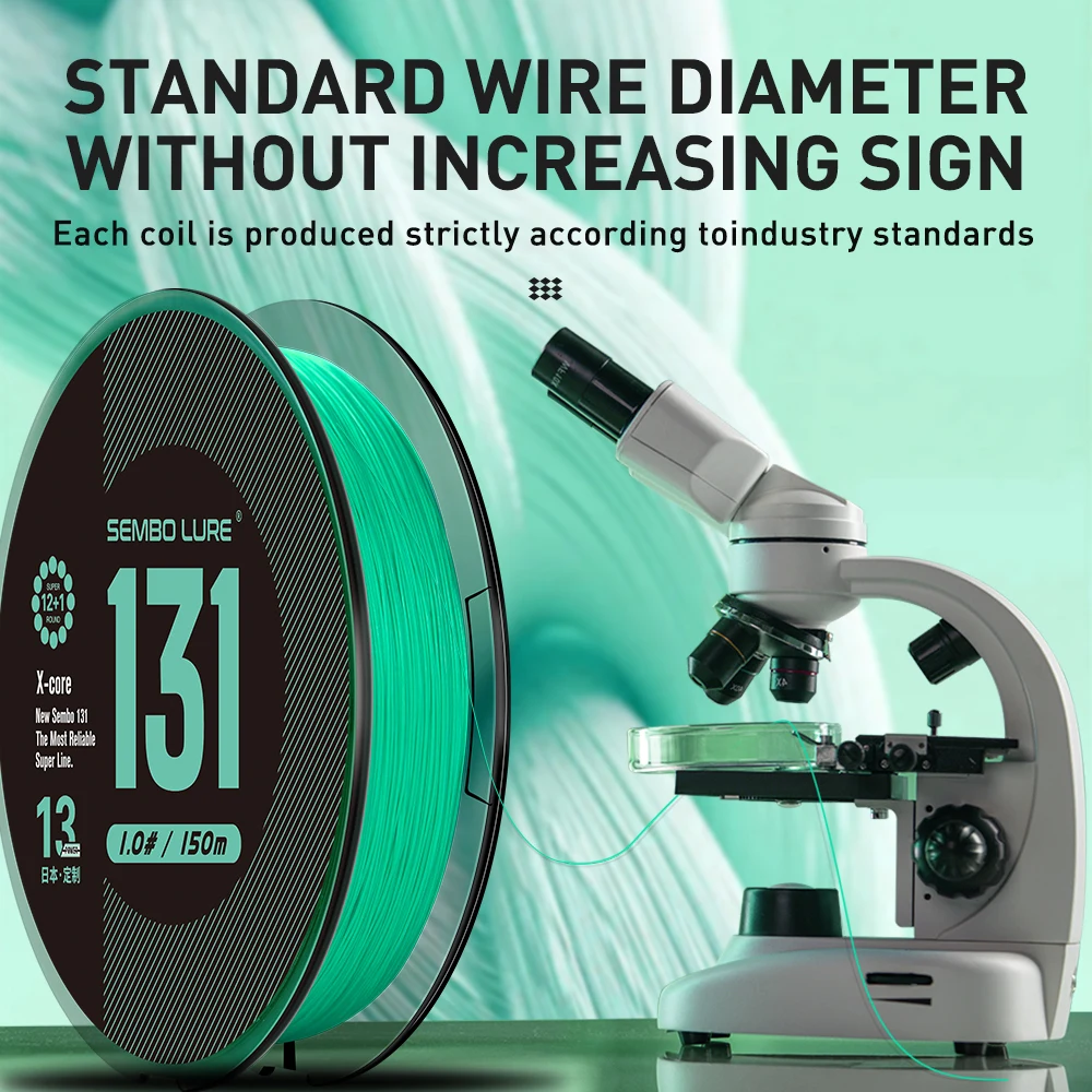 Línea de pesca trenzada ZUKIBO Sembo 131, fibra de rendimiento Super Line X13 más confiable, fuerza del nudo superior, resistente a la abrasión - imagen 3